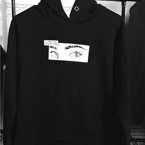 Black Graphic Hoodie